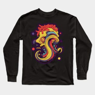 Plastic Macaroni Boho Trippy Hippy Noodle Long Sleeve T-Shirt